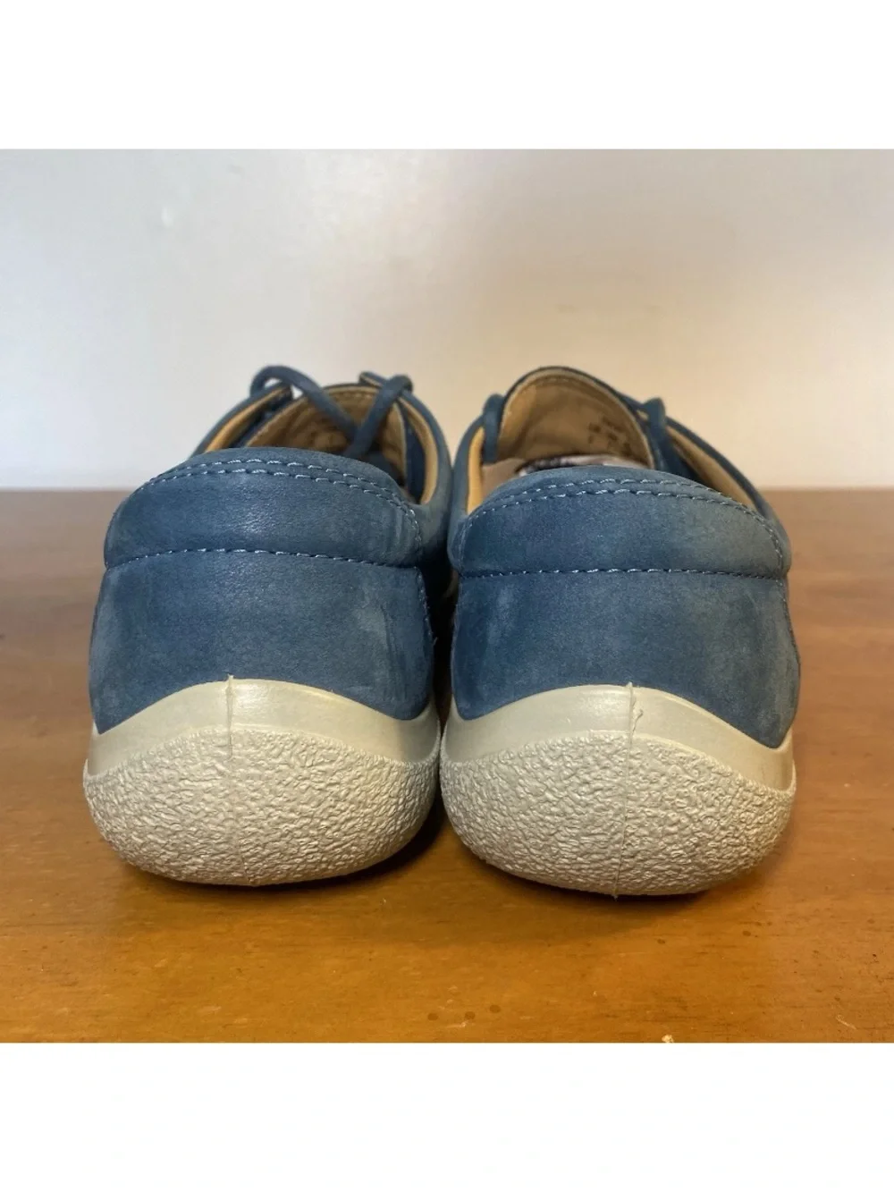 Hotter Women’s 7 US, 5 UK Dew Blue Leather Comfort Padded Walking Shoes Sneakers